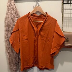 Women's Orange Blouse